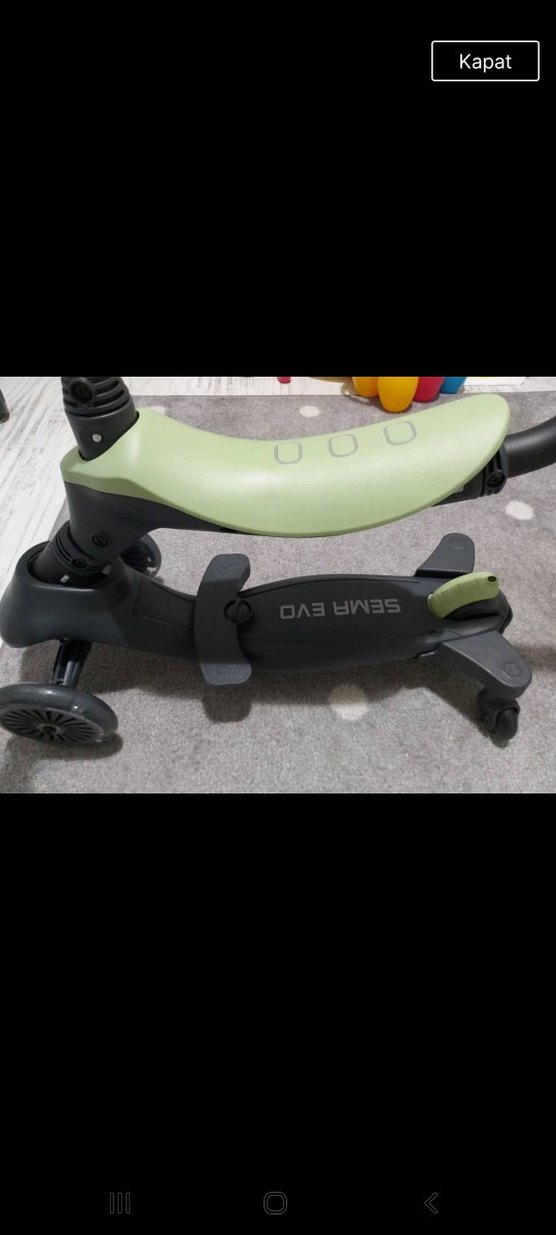 Çocuklar için Yeşil Scooter - Görsel 3