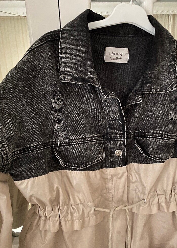 Kot detaylı trenc - Görsel 2