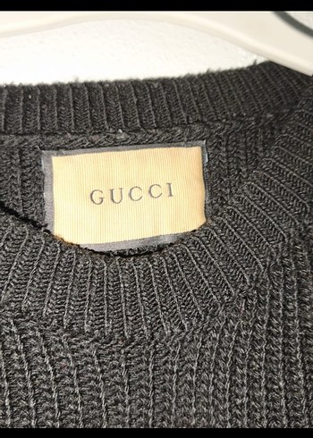 Siyah Gucci Kadın Örgü Yün Kazak - Görsel 2