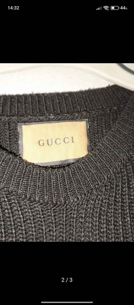 Siyah Gucci Kadın Örgü Yün Kazak - Görsel 2