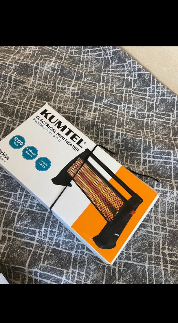 Siyah Elektrikli Isıtıcı - Görsel 3