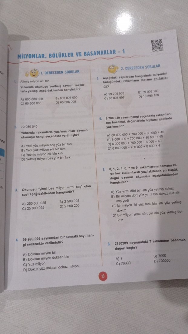 Classmate 5. Sınıf Matematik Etkinlikli Soru Bankası - Görsel 3