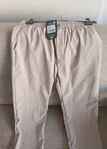 Bej erkek parasut Kumaş Pantolon