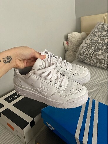 37 Beden Adidas forum bold beyaz ayakkabı