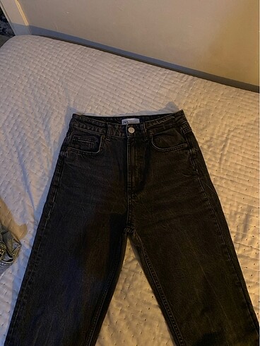 Zara siyah mom jean