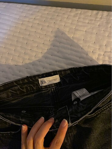 34 Beden Zara siyah mom jean