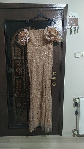 Abiye inci taşlı abiye  - Görsel 4