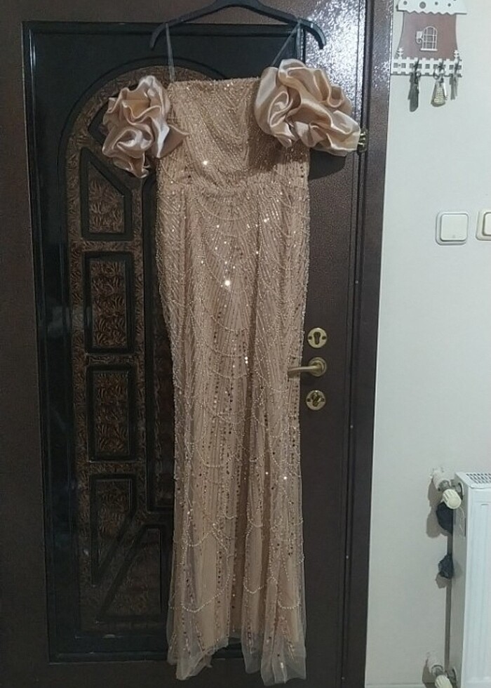 Abiye inci taşlı abiye  - Görsel 4