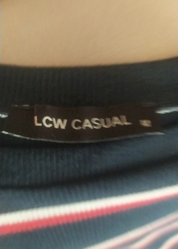 Çizgili Kısa Kollu Uzun Elbise - Görsel 5