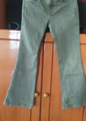 Kemerli Gri Erkek Çocuk Denim Pantolon - Görsel 4