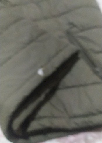 Fermuarlı Kapüşonlu erkek yeşil Yelek - Görsel 10