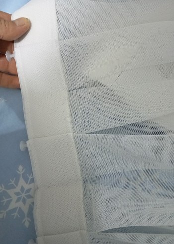 Nakışlı Beyaz Bohem Tül Perde - Görsel 8