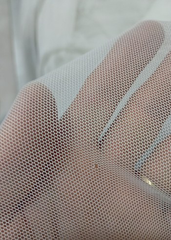 Nakışlı Beyaz Bohem Tül Perde - Görsel 4