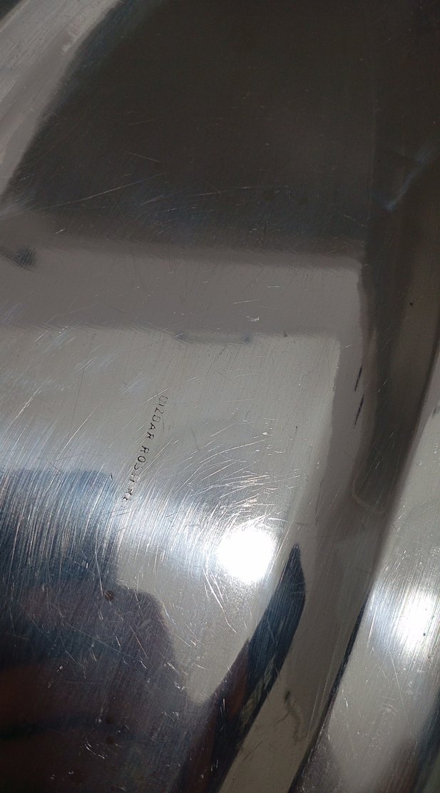 Parlak Gri Paslanmaz Çelik Servis Tabağı - Görsel 5