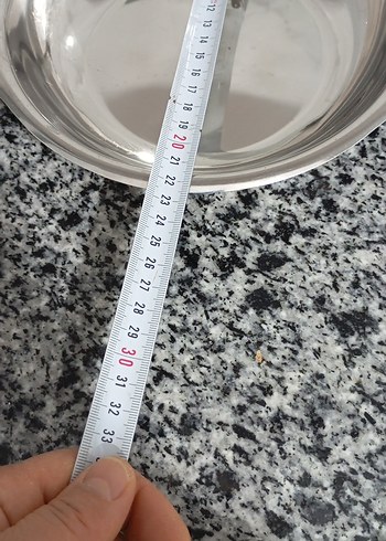 Gri Paslanmaz Çelik Kulplu Tabak - Görsel 2