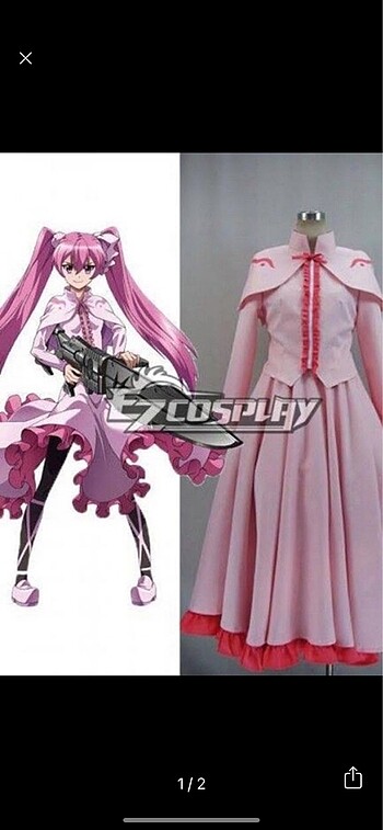 akame ga kill mine cosplay kostüm