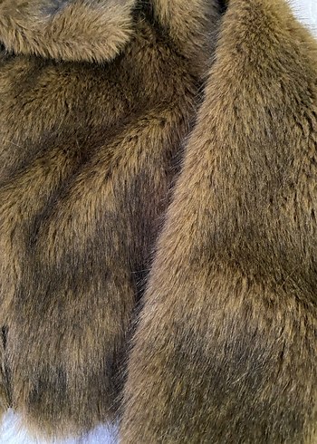 Kahverengi Kürk Detaylı kürk - Görsel 4