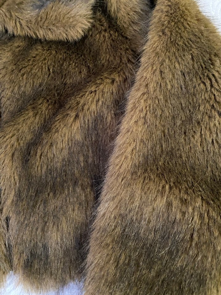 Kahverengi Kürk Detaylı kürk - Görsel 4