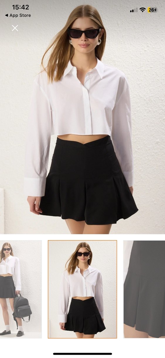 Siyah Mini Etek - Görsel 5