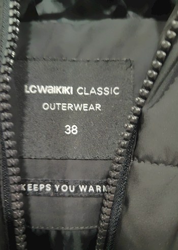 Kadın Siyah Fermuarlı Midi Kış Ceketi - Görsel 2