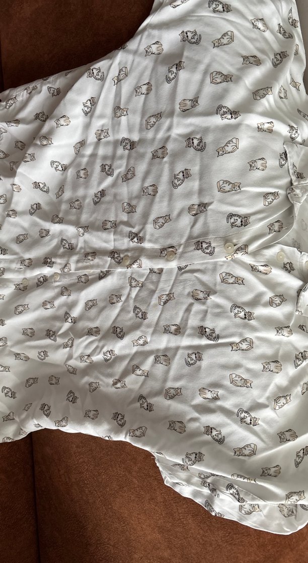 Düğmeli Beyaz Kadın Gömlek - Görsel 2