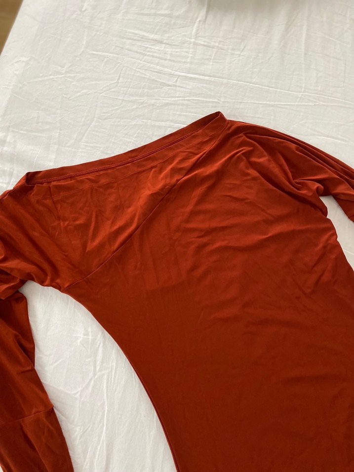 Düşük Omuz milla Hamile çekim elbise - Görsel 2