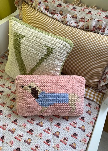 Sosis Dog Crochet Kırlent - Görsel 2