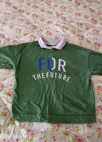 Yeşil çocuk sweatshirt 