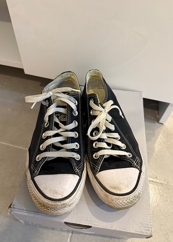 39 Beden Siyah Stiletto Topuklu Kadın Spor Ayakkabı