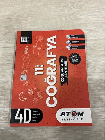 11. SINIF COĞRAFYA TEST KİTABI ATOM YAYINCILIK