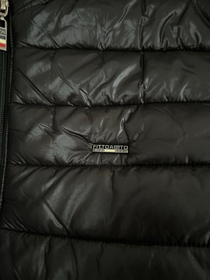 Fittoabito Siyah Deri Fermuarlı Kadın Mont - Görsel 2