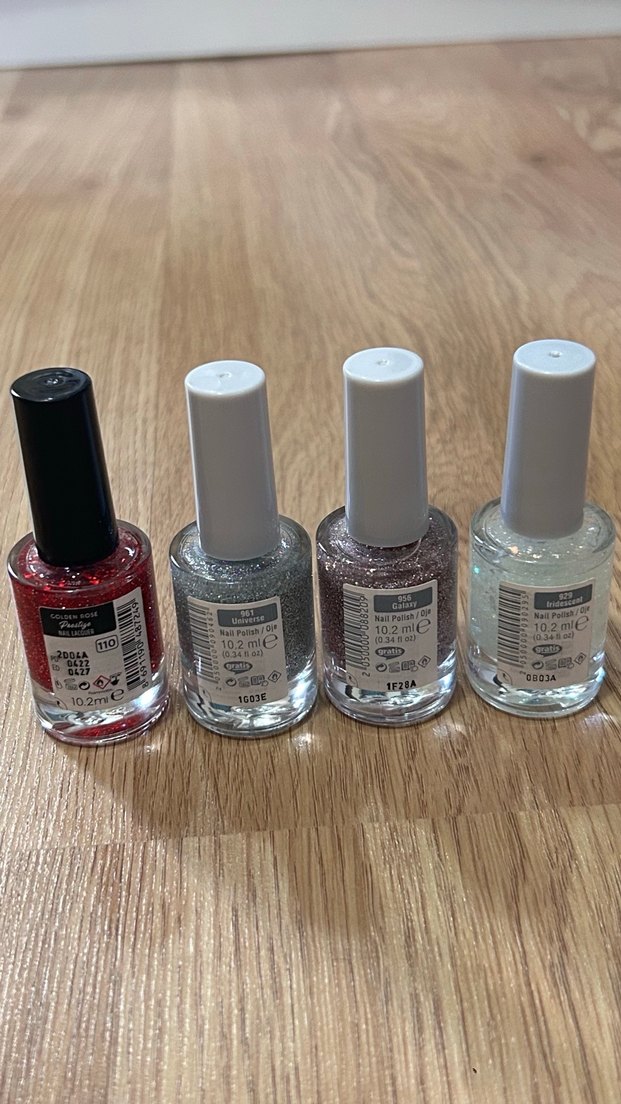 Kırmızı ve Gri Simli Oje Seti - Görsel 2