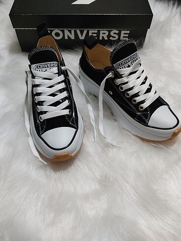 38 Beden siyah Renk Converse wanderson platform mağaza ürünü tam kalıp