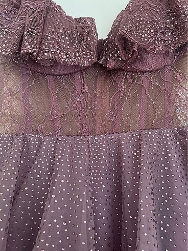 Tertemiz Tütü Lila Abiye - Görsel 6