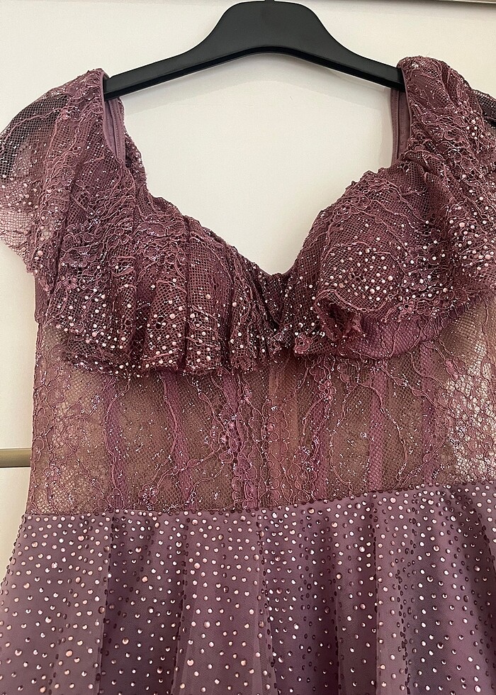 Tertemiz Tütü Lila Abiye - Görsel 4