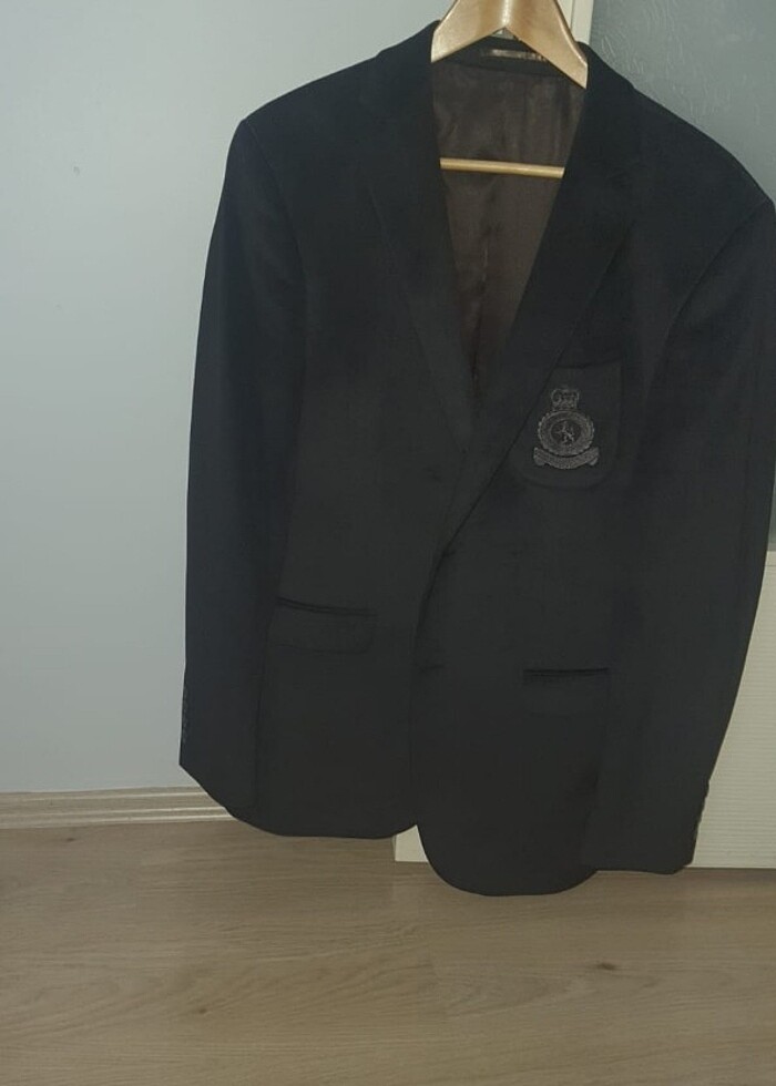 Az kullanilmis slim kesim bruno ferri blazer ceket - Görsel 5