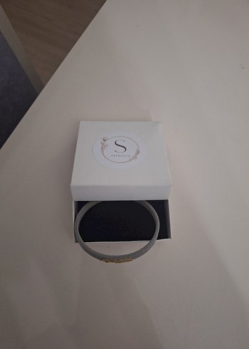 Elastik Gri Minimalist erkek Bileklik - Görsel 2