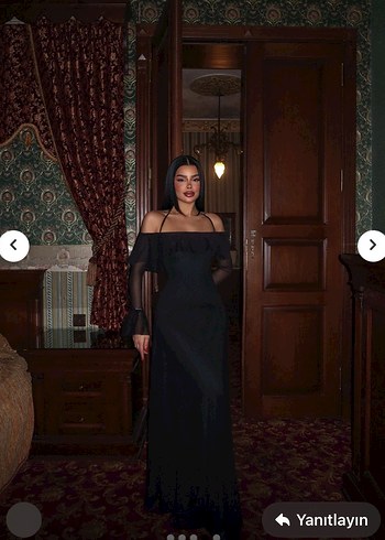 Siyah Straplez Uzun Gotik Elbise
