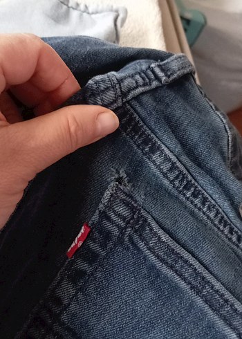 Kadın Mavi Bol Kesim Midi Kot Pantolon - Görsel 2