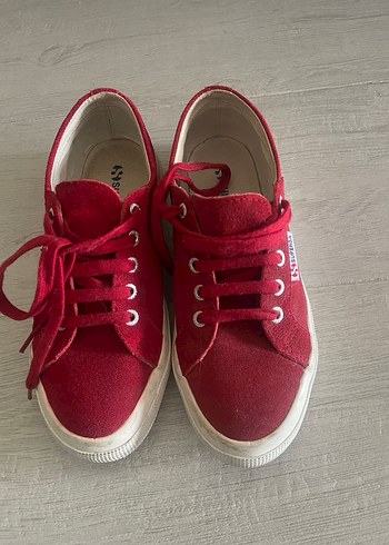 Superga Kadın Kırmızı Süet Spor Ayakkabı