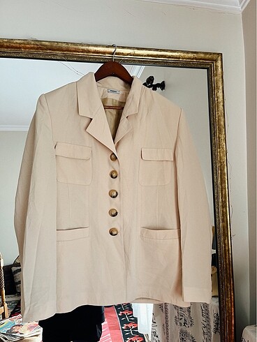 m Beden ten rengi Renk Vintage blazer ceket