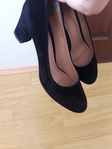 39 Beden siyah Renk Kadın kadife kopuklu ayakkabı