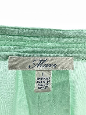 l Beden yeşil Renk Mavi Jeans Bluz %70 İndirimli.
