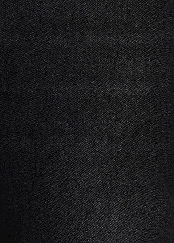 Siyah Düz Kesim Kadın Denim Jean - Görsel 3