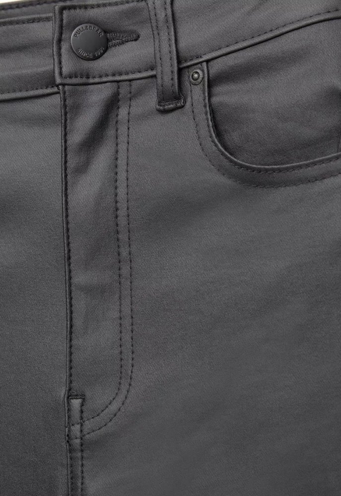 Gri Deri Kadın Normal Paça Pantolon - Görsel 3