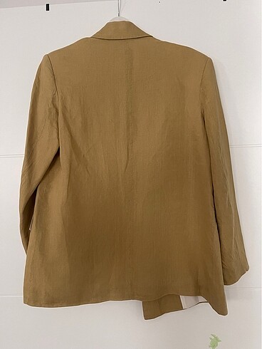 s Beden camel Renk Zara Blazer Keten
