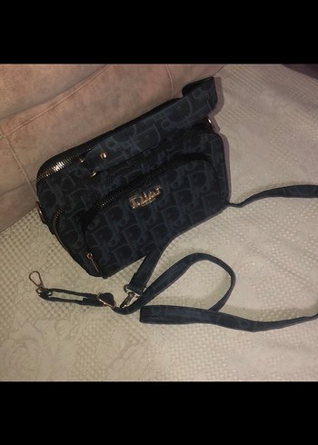 Gri Baskılı Kadın Omuz Çantası - Görsel 4