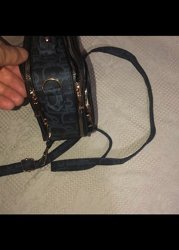 Gri Baskılı Kadın Omuz Çantası - Görsel 5