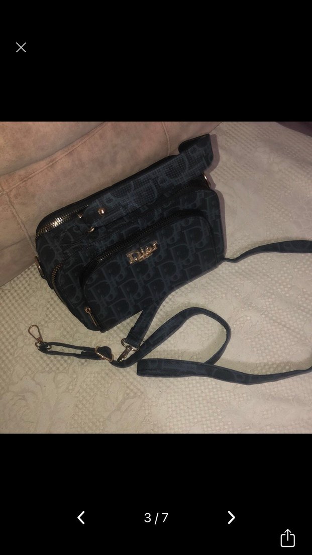 Gri Baskılı Kadın Omuz Çantası - Görsel 4