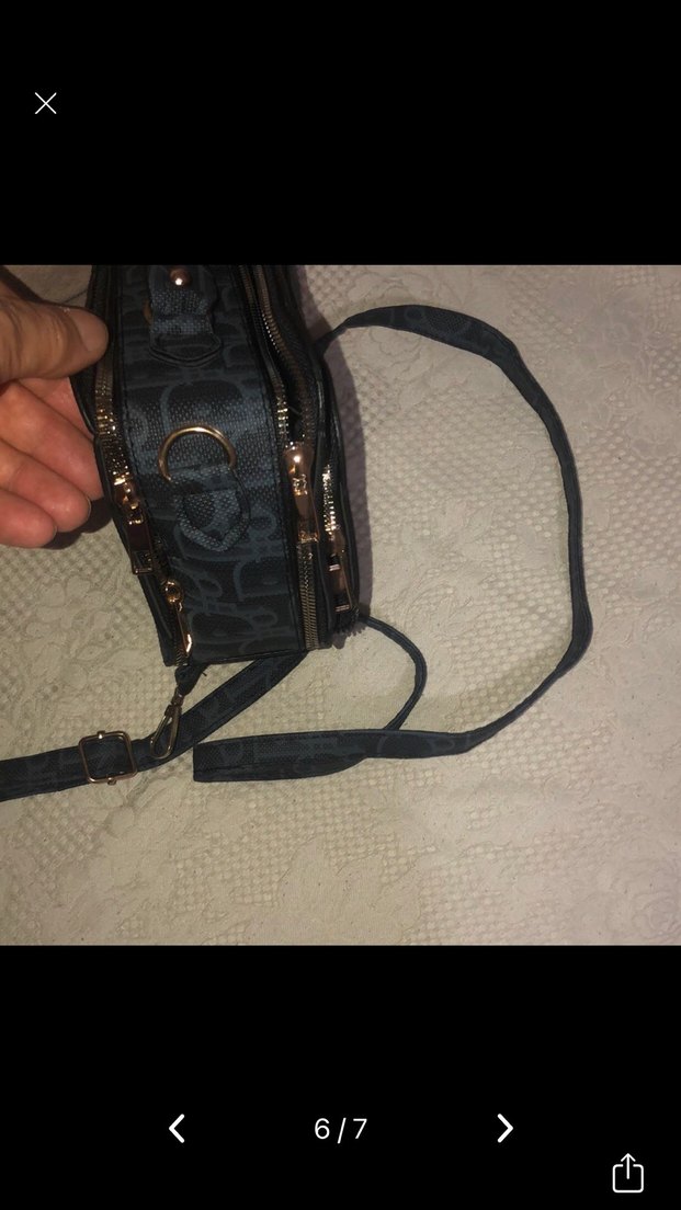 Gri Baskılı Kadın Omuz Çantası - Görsel 5